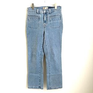 Madewell | Women’s Mid-Rise Kick Out Light Wash Front Flat Pocket Jeans Size 28T
